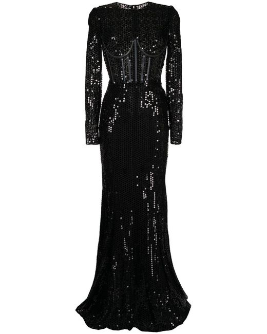 Dolce & Gabbana sequin-embellished mermaid-cut dress
