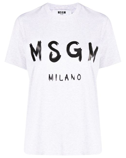 Msgm logo-print cotton T-shirt