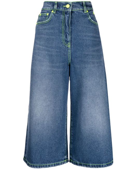 Msgm cropped wide-leg jeans