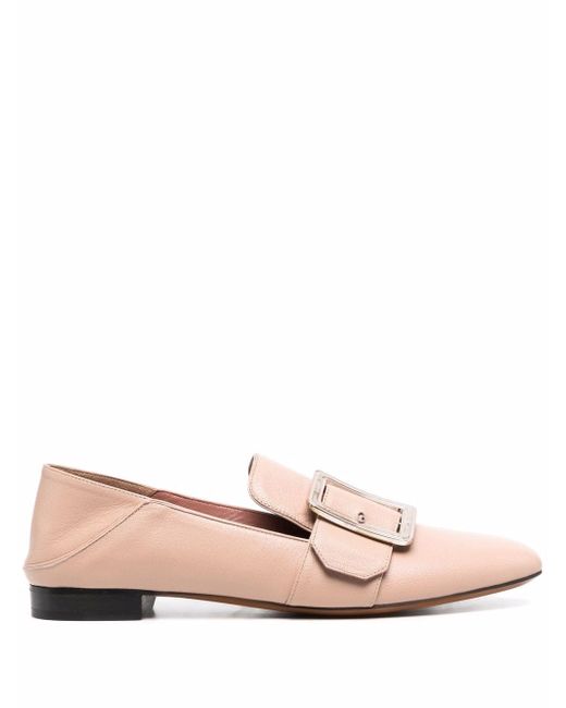 Bally buckled leather loafers