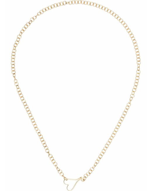 Alexa De La Cruz heart-charm chain necklace