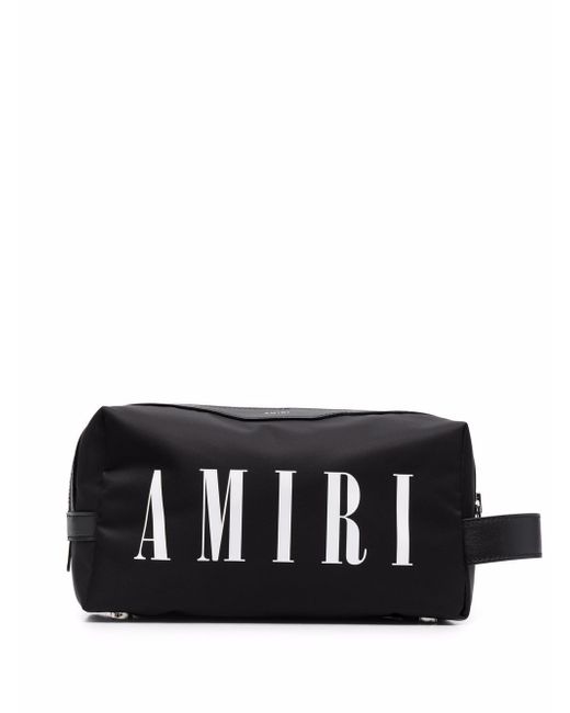 Amiri logo zipped clutch