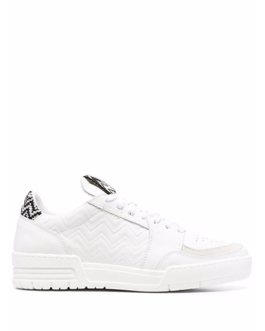 Missoni low-top leather sneakers