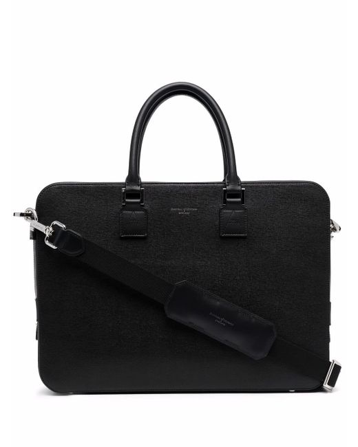 Aspinal of London Mount Street leather briefcase