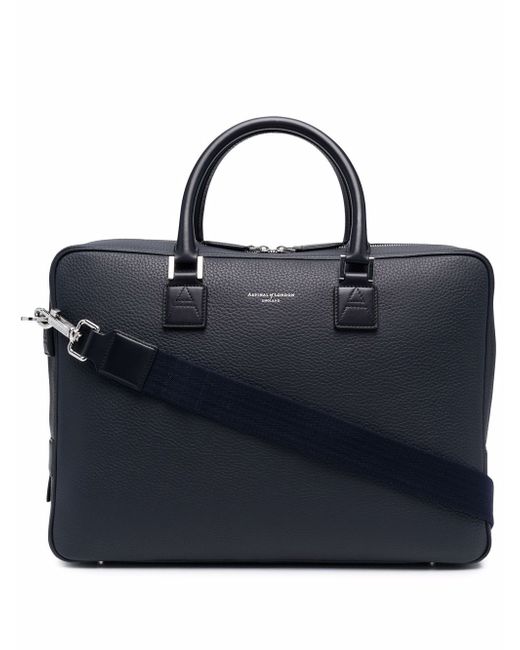Aspinal of London Mount Street grained briefcase