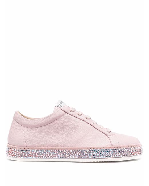 Le Silla Andrea crystal-embellished sneakers