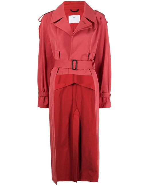 Toga Pulla high-low trench coat