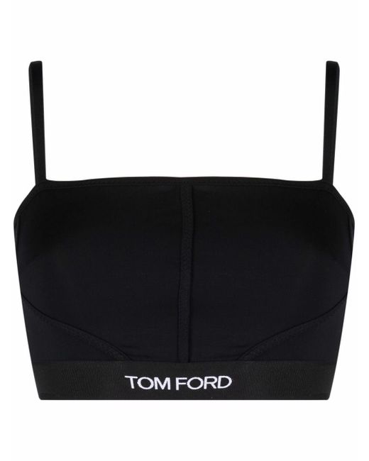 Tom Ford logo underband bralette top