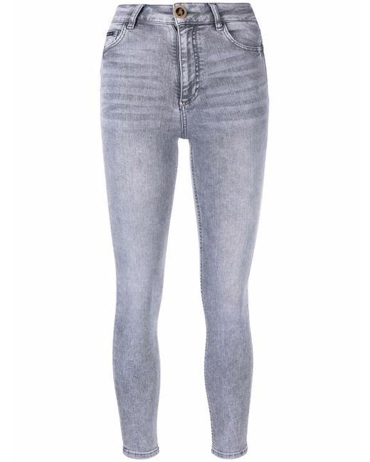Philipp Plein skinny cropped faded jeans