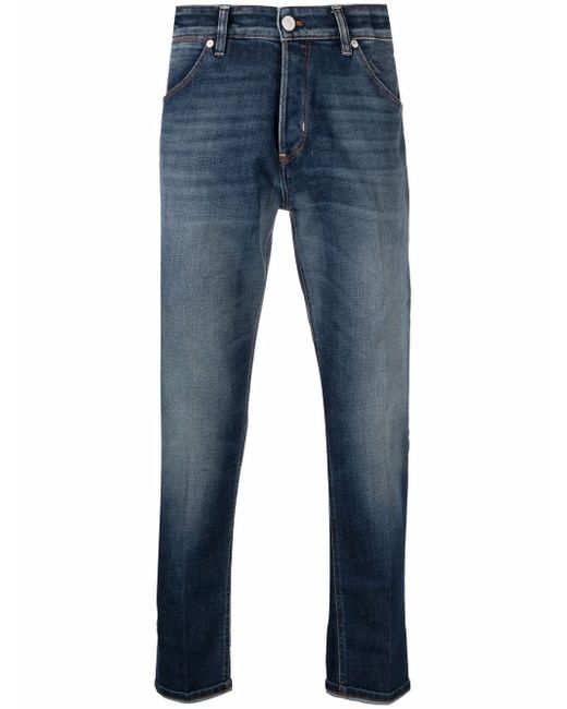 Pt01 mid-rise straight-leg jeans