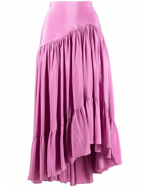 Marni asymmetric high-low hem skirt