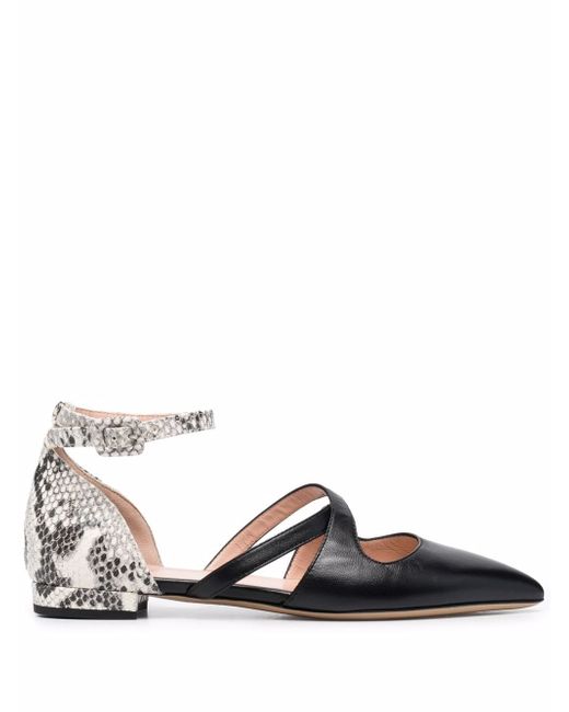 Bally python print-detail pointed pumps