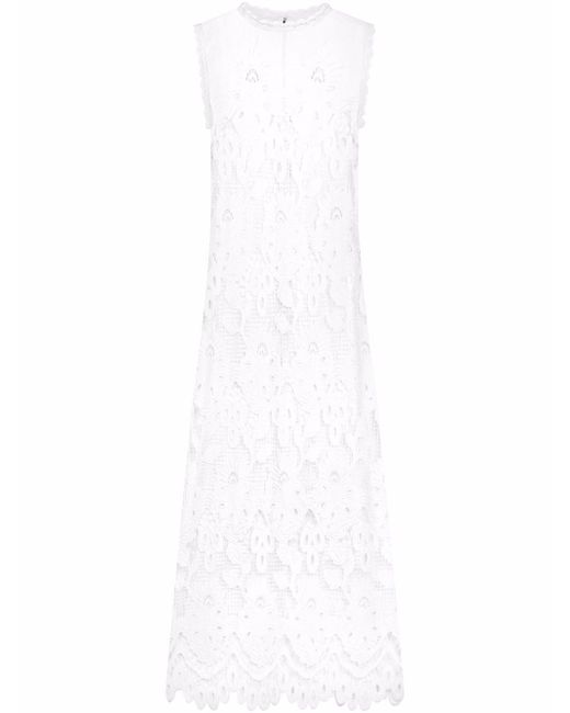 Dolce & Gabbana lace-panel sleeveless dress