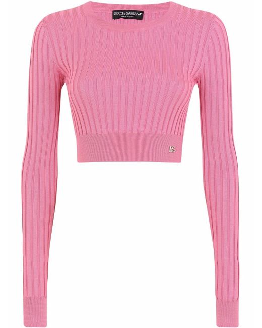 Dolce & Gabbana ribbed-knit cropped top