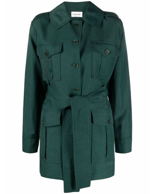 P.A.R.O.S.H. belted short trench coat
