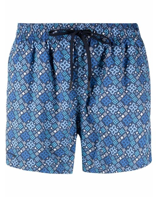 Tagliatore pattern-print swim shorts