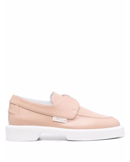 Le Silla two-tone leather loafers