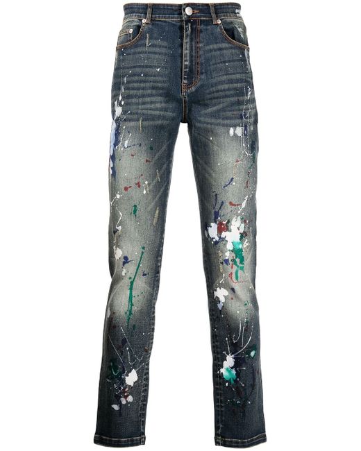God's Masterful Children Artist hand-painted jeans