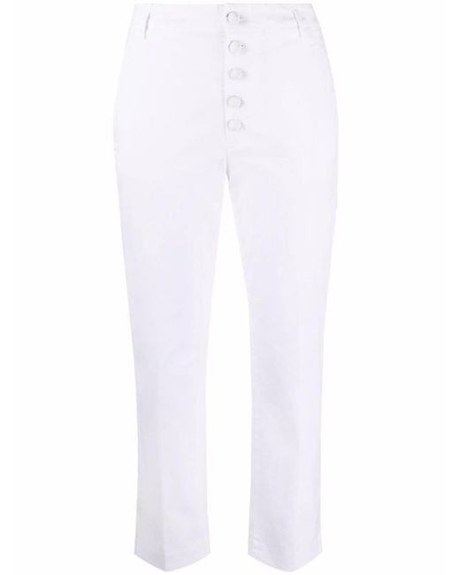 Dondup button-down straight-leg trousers