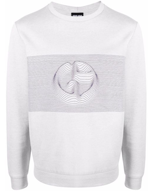 Giorgio Armani logo-print cotton-blend sweatshirt