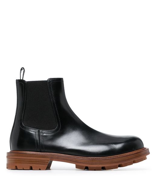 Alexander McQueen leather Chelsea boots