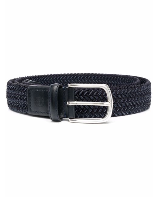 Corneliani woven buckled belt