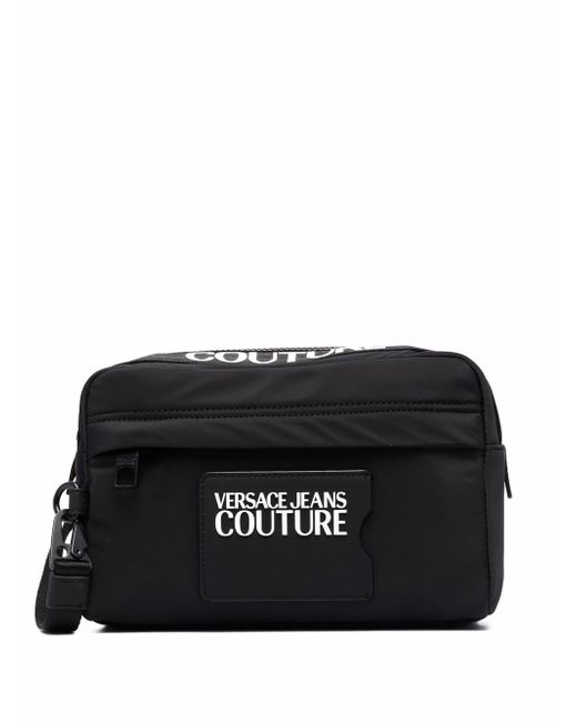 Versace Jeans Couture logo-patch wash bag