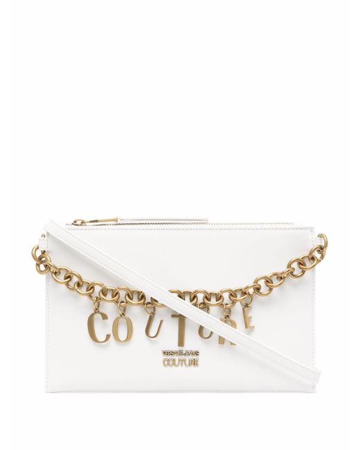 Versace Jeans Couture charm-detail clutch bag
