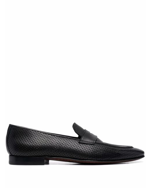 Corneliani perforated-detail loafers