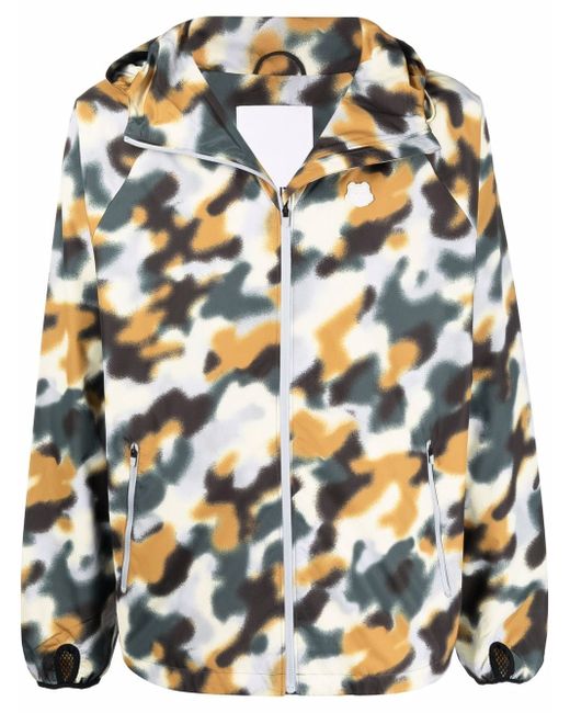 Kenzo blurred camouflage lightweight jacket
