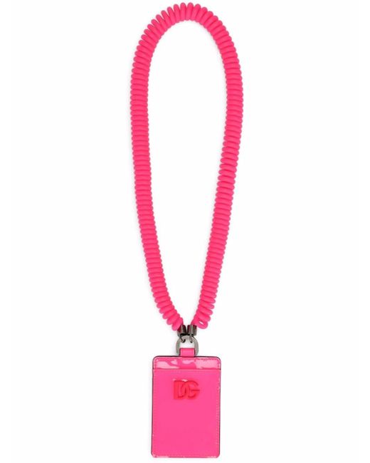 Dolce & Gabbana leather cardholder on strap