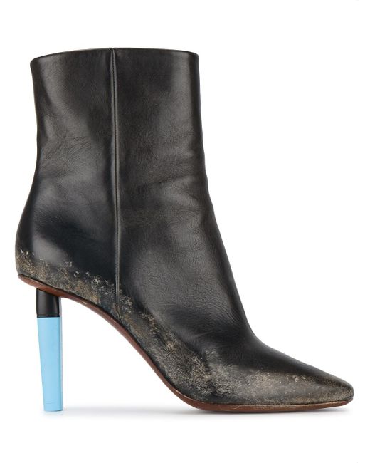 Vetements Gypsy Ankle Boot with Blue Highlighter Heel