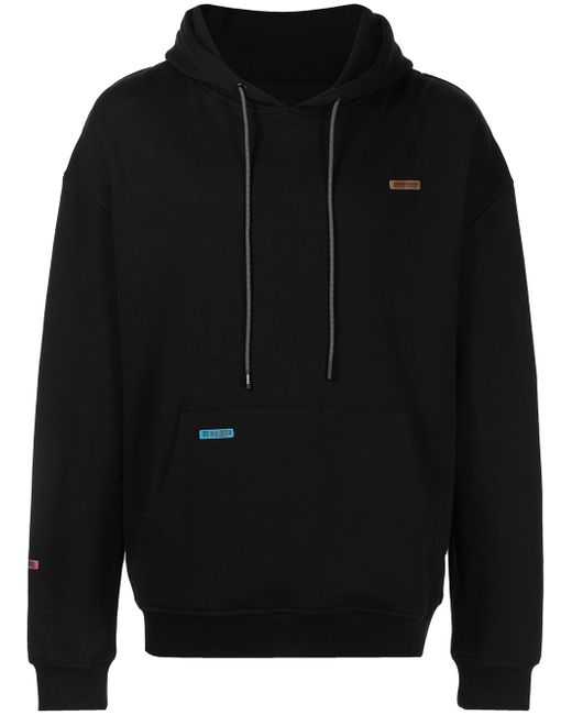 Mostly Heard Rarely Seen barcode patch jersey hoodie