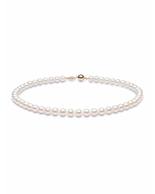 Yoko London 18kt yellow Classic 8mm Freshwater pearl necklace