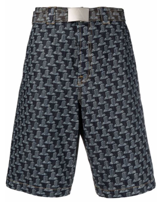 Lanvin geometric-print bermuda shorts