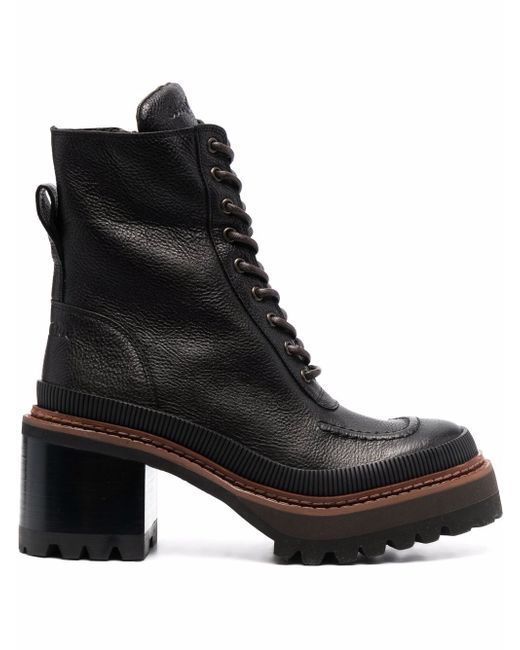 See by Chloé lace-up combat boots