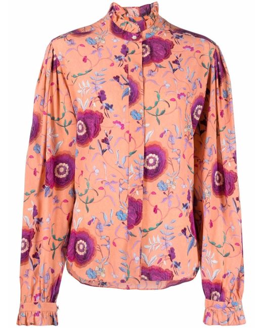 Isabel Marant Banessa floral print shirt