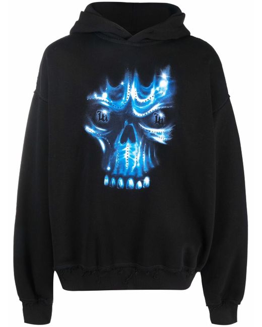Misbhv skull print drawstring hoodie
