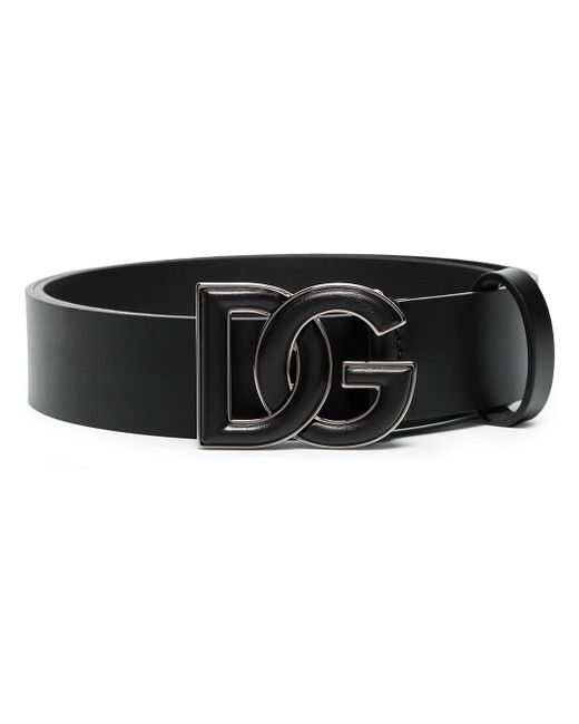 Dolce & Gabbana DG logo plaque belt