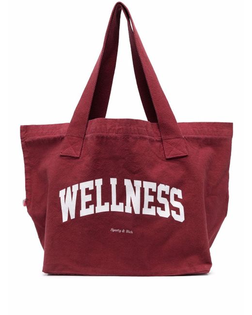 Sporty & Rich Wellness logo-print tote bag