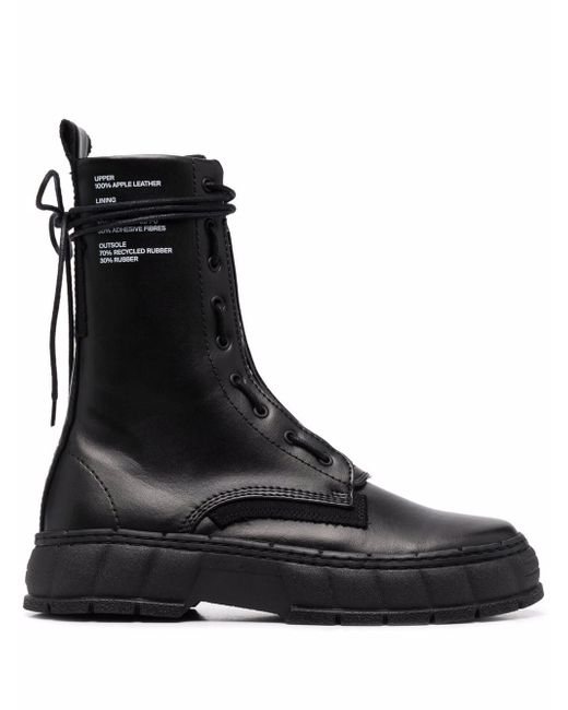 Virón vegan leather combat boots