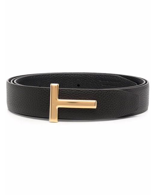 Tom Ford logo-buckle leather belt