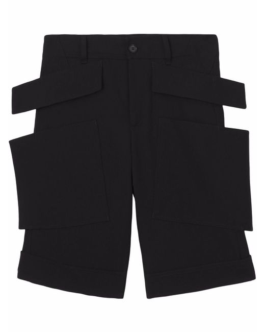 Burberry panel-detail wool shorts