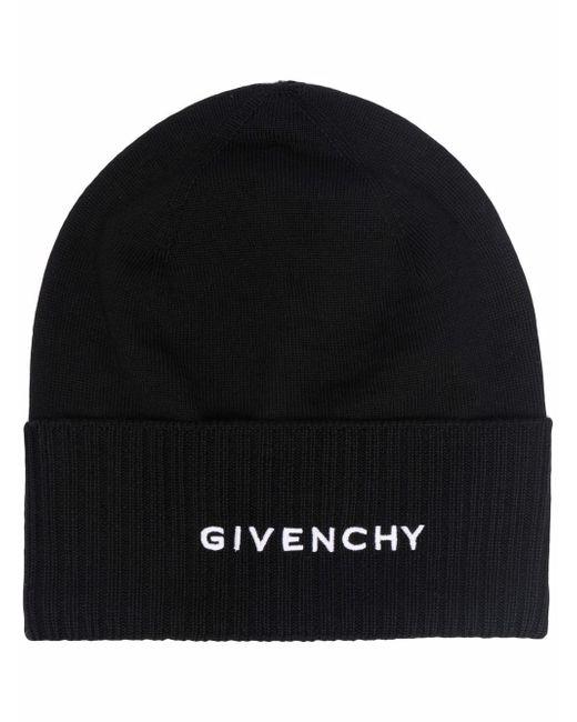 Givenchy logo print beanie