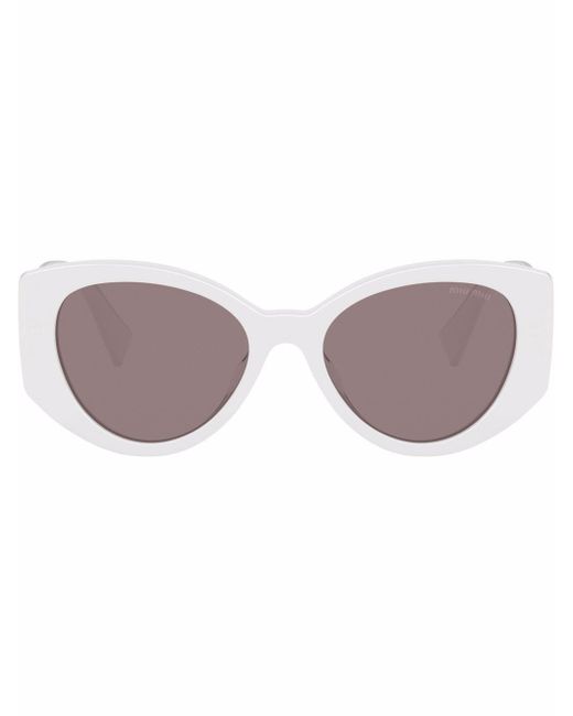 Miu Miu oval-frame logo sunglasses