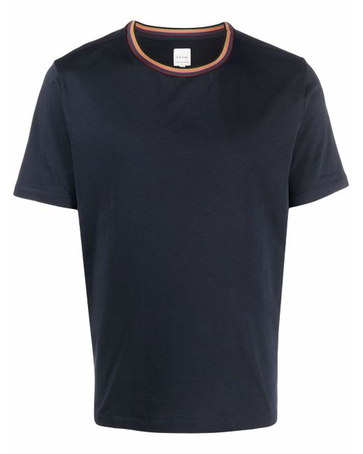 Paul Smith stripe-trim organic cotton T-shirt