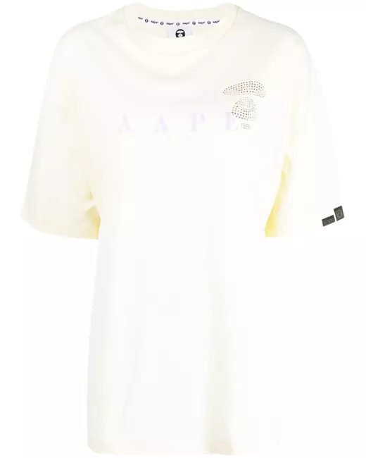Aape By *A Bathing Ape® logo-print oversized T-shirt