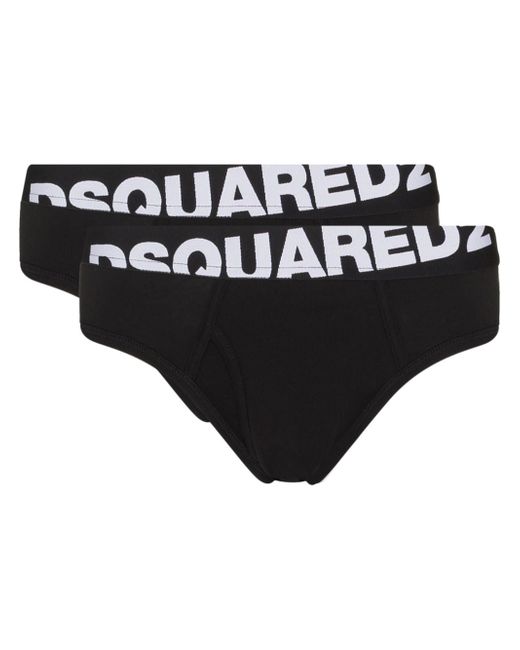 Dsquared2 logo-waistband pack of two briefs