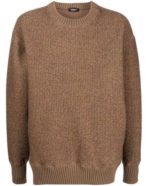 Undercover ribbed crew neck jumper
