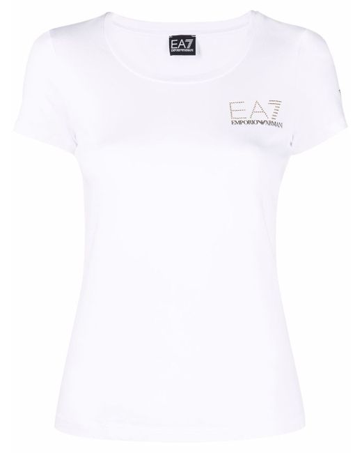 Ea7 logo-print short-sleeved T-shirt